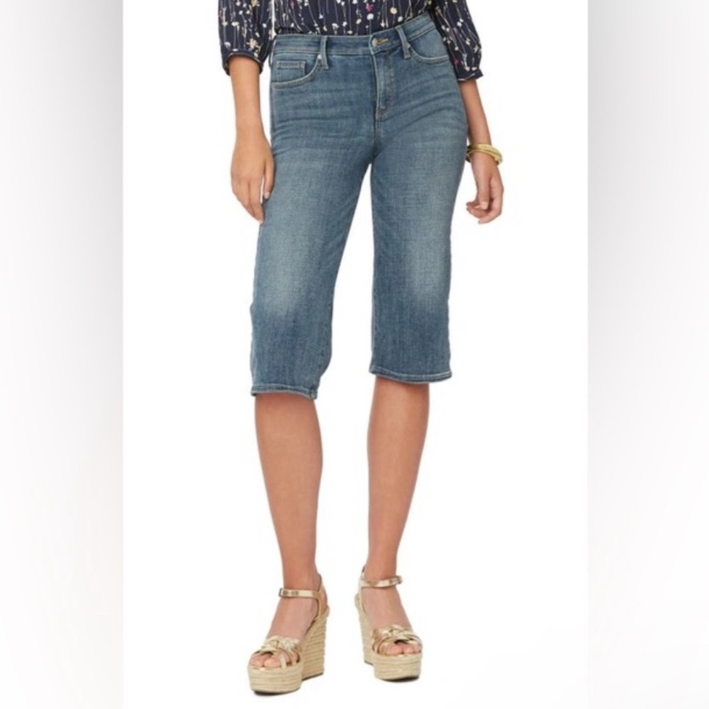 NYDJ Wide Leg Pedal Pusher Jeans In Seline